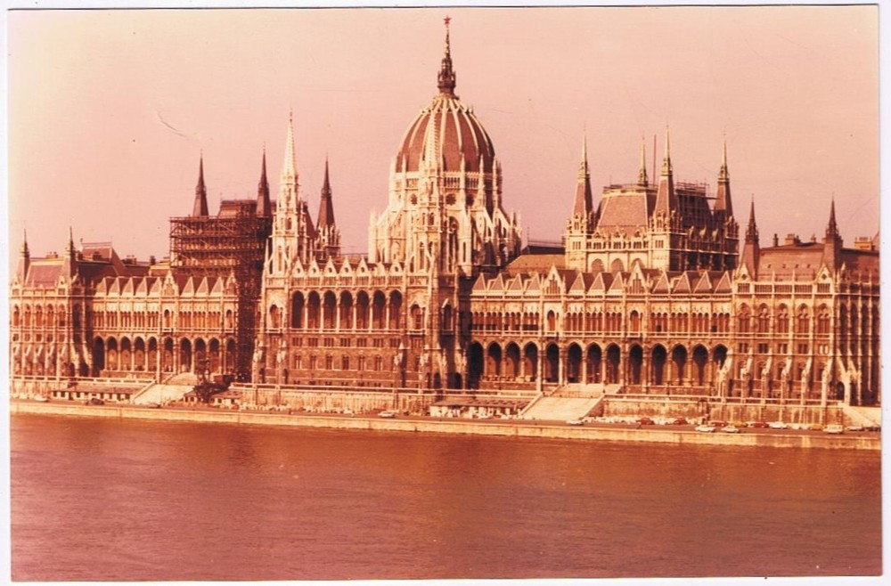 Postcard RPPC Parliament Building Budapest Hungary