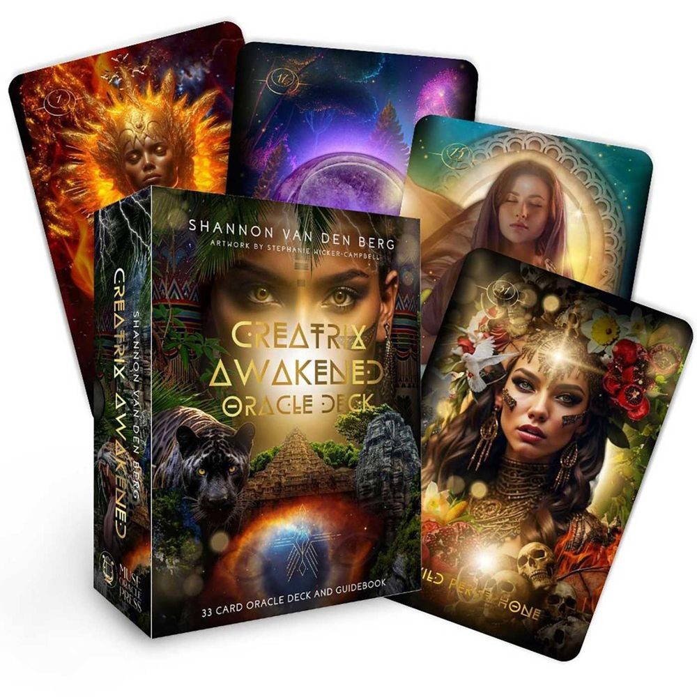 Creatrix Awakened Oracle Deck: Fierce Feminine Frequency Leaders (33 Full-Color