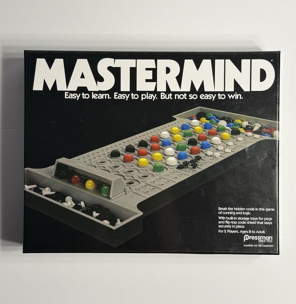 Mastermind Retro Board Game from Pressman - #1403A  Logic & Strategy New