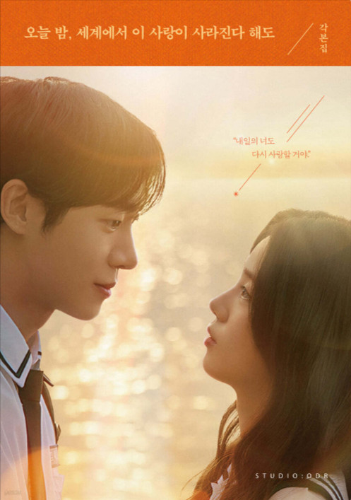 Even If This Love Disappears from the World Tonight Screenplay Korean Movie