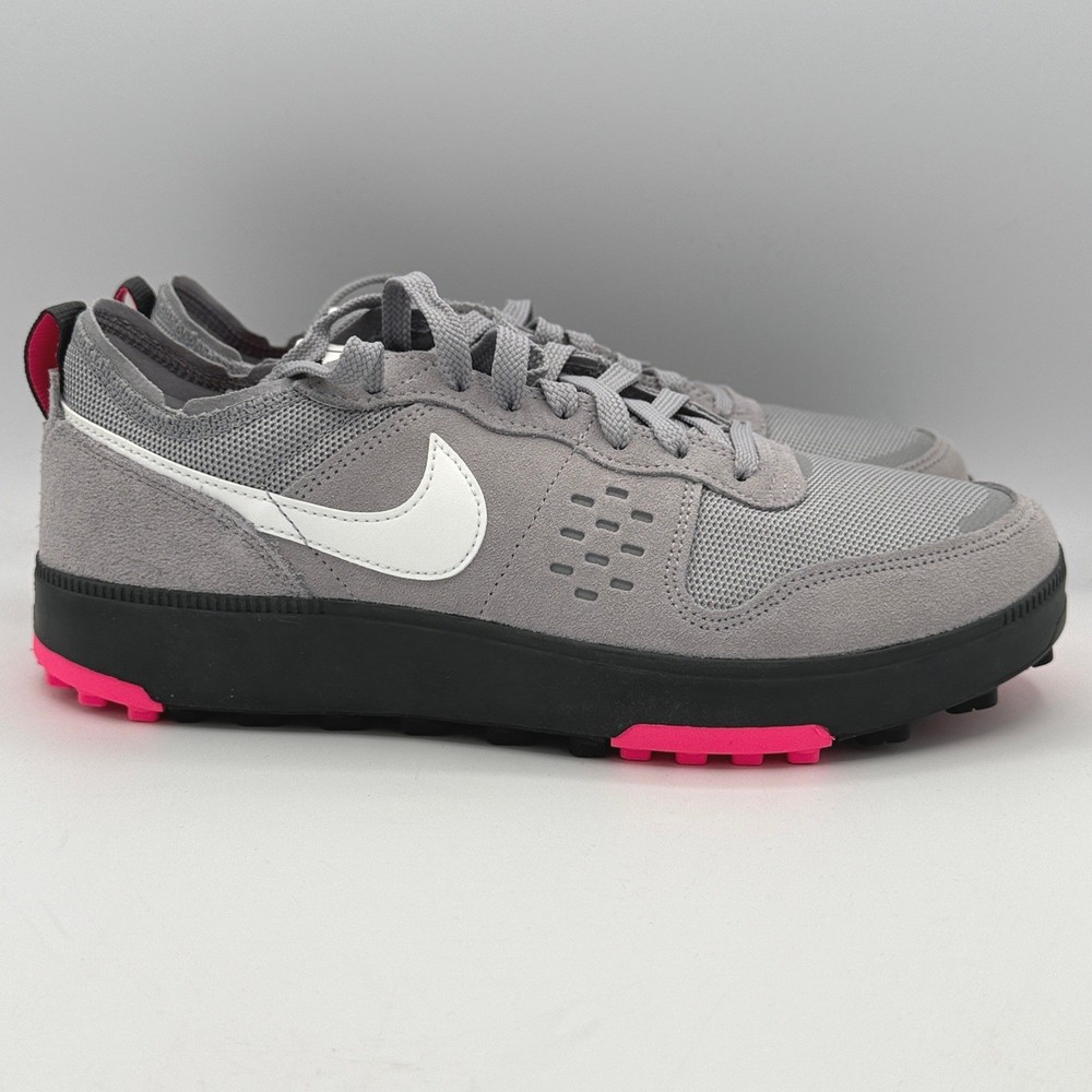 Nike C1TY Shoes Mens 10.5 Grey White Pink Suede Mesh Low TopFZ3863-005