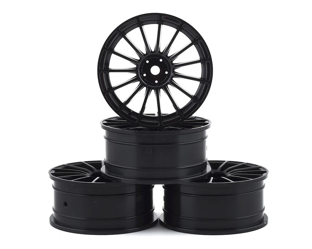 MST Black LM wheel 24mm (+0) (4) [MXS-832502BK](0mm Offset) w/12mm Hex