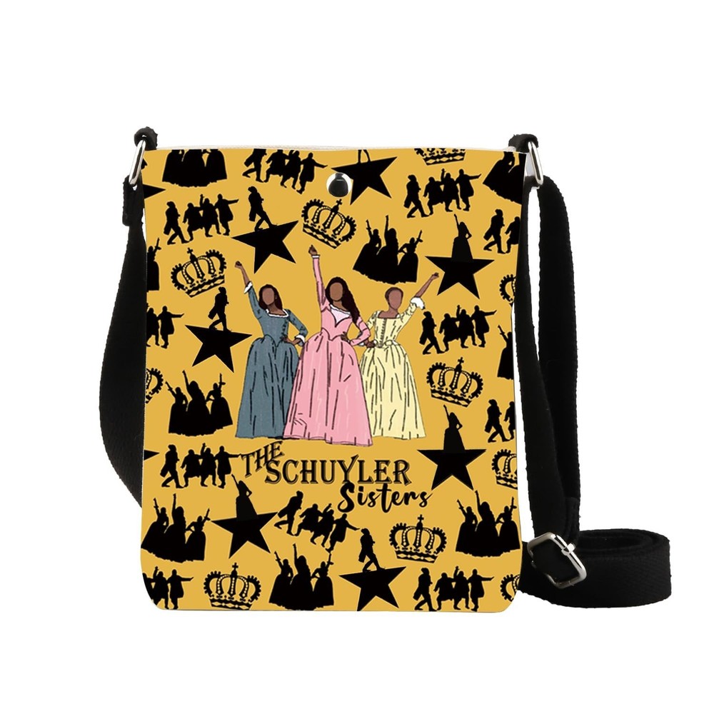 XYANFA H Musical Crossbody Bag Musical Theatre Gift Three Sister Fans Crossbo...