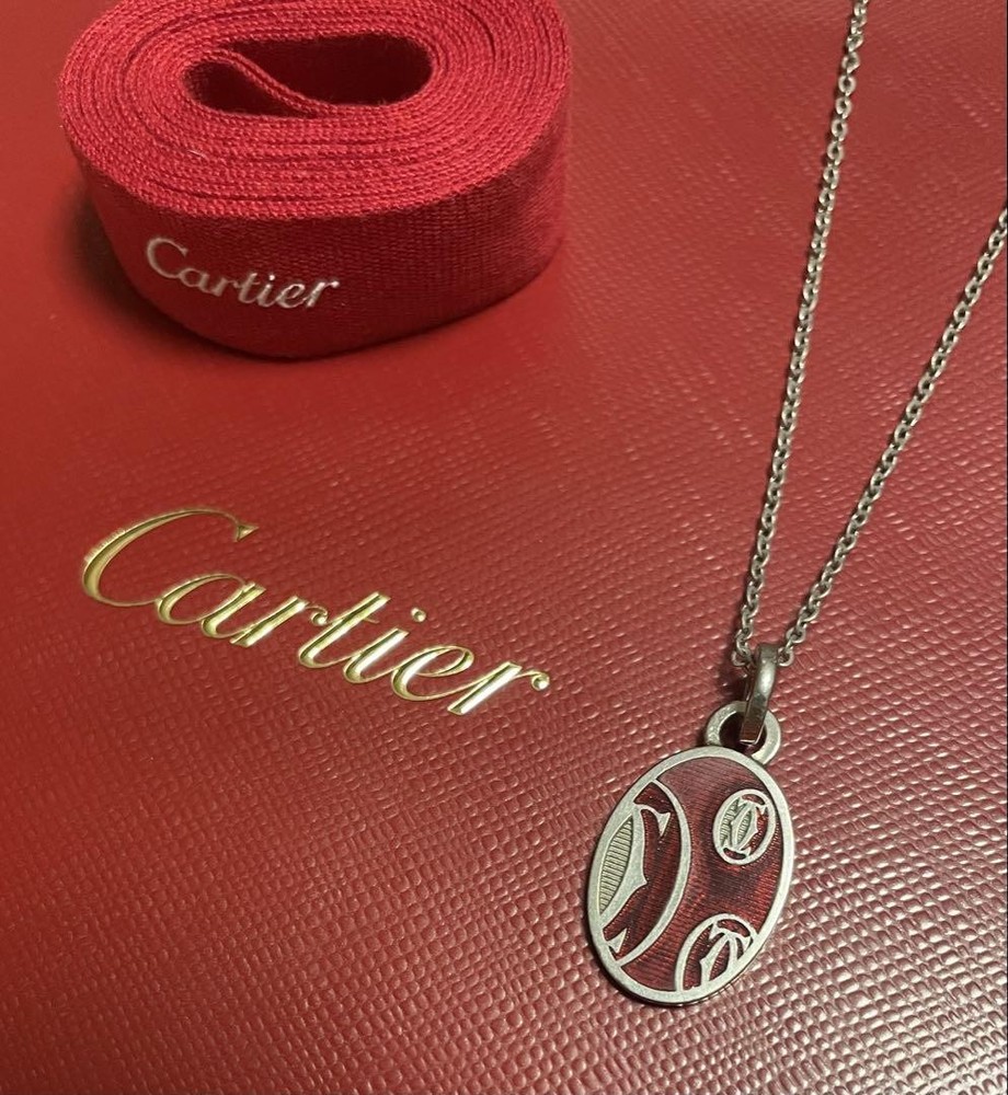 Cartier Logo Cc Charm Necklace Chain