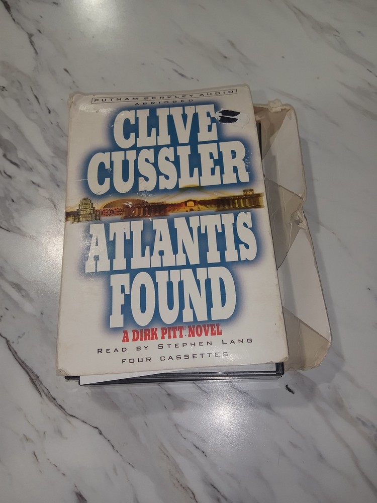 Clive Cussler, Atlantis Found, Audio Book 4 Cassette’s