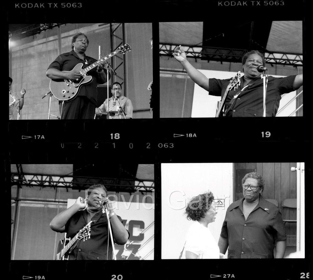 '88 BB King Newport Jazz Fest King of Rock & Roll Blues 35mm 4 Negative Lot B568