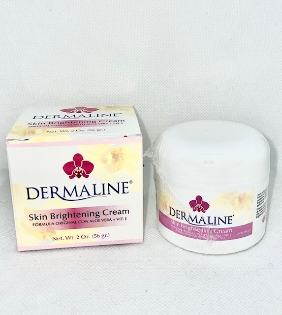 Dermaline Brightening Cream with Aloe & Vitamin E – 2 oz