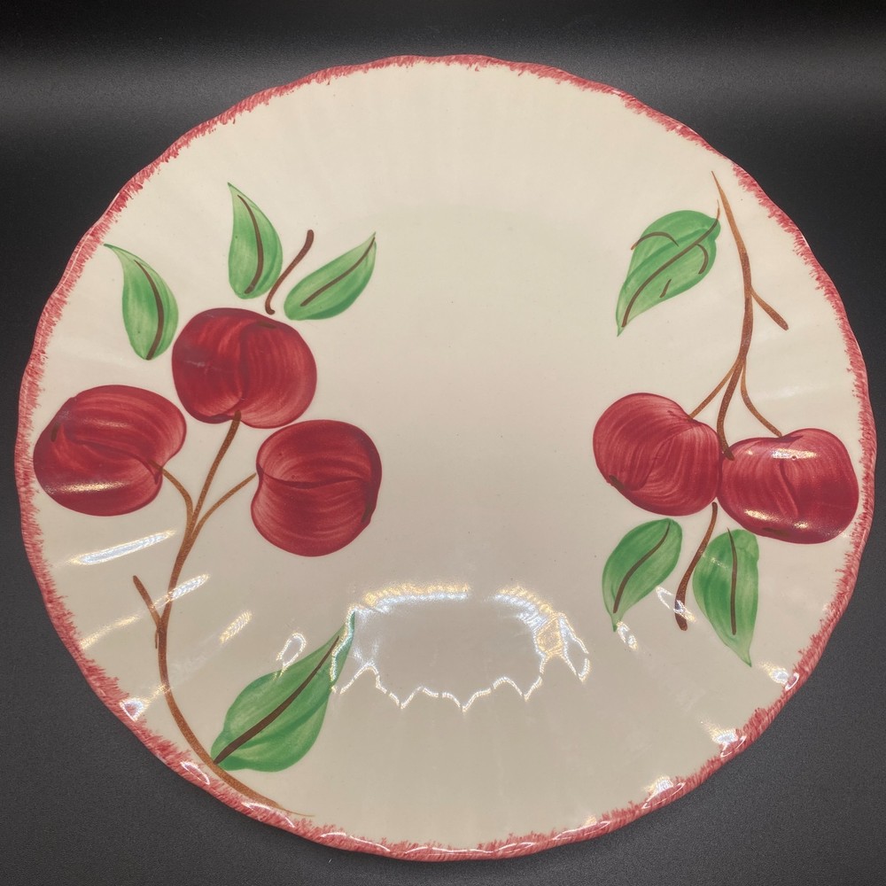 Blue Ridge Southern Potteries Plate 10.25in Crab Apple Pattern Vintage USA