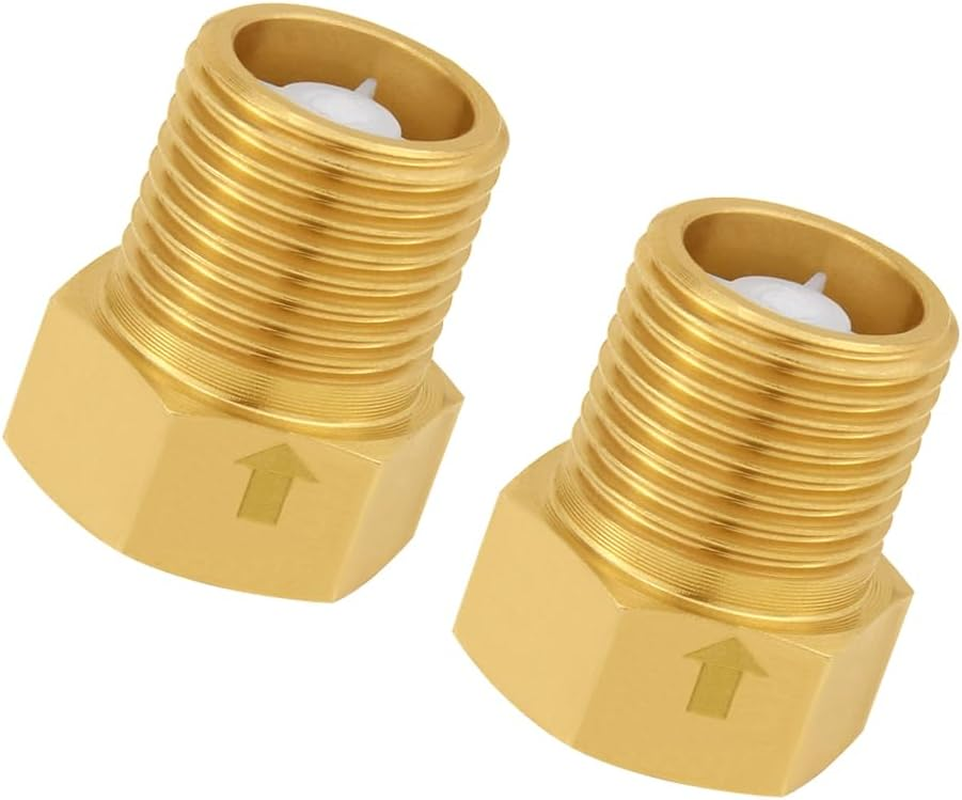 Hooshing 1/2 Inch Brass Check Valve Female to Male Thread Non Return One Way Flow
