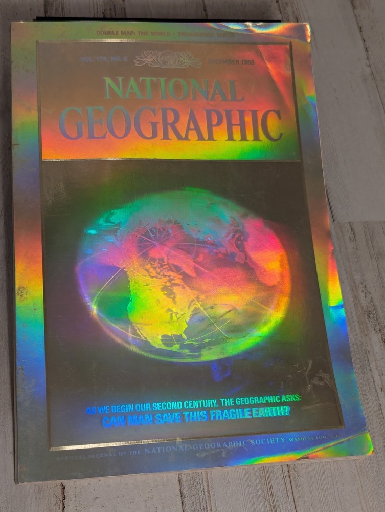 National Geographic December 1988 Issue Vol.174, No. 6 Holographic