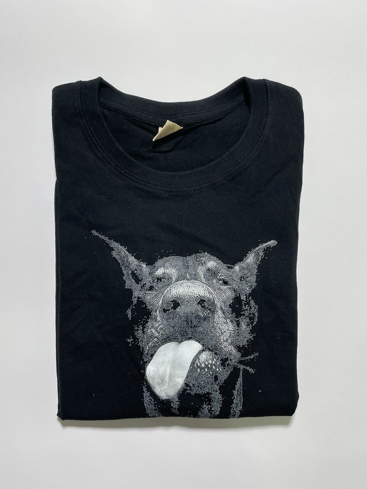 Vintage Doberman Dog Single Stitch Graphic T- Shirt Men’s Size Small Black