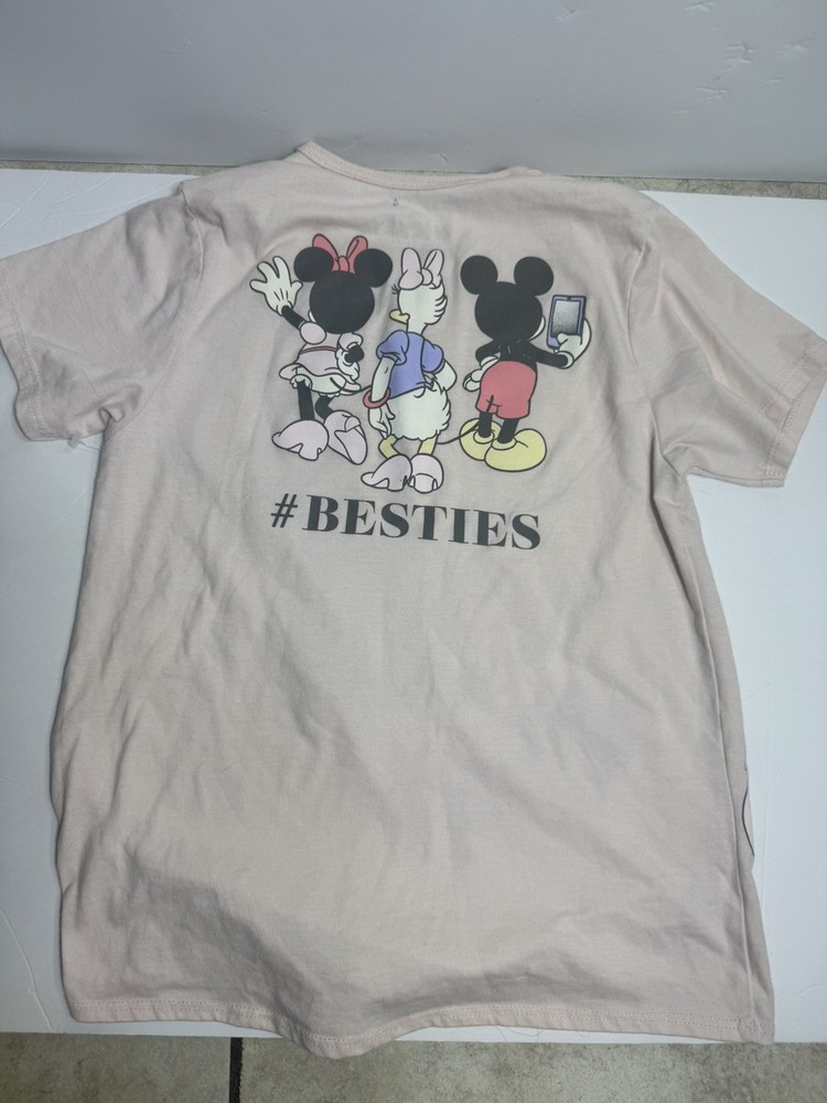 Disney Shirt Girls 12 Pink Minnie Mickey Daisy Besties Disney and Friends tee