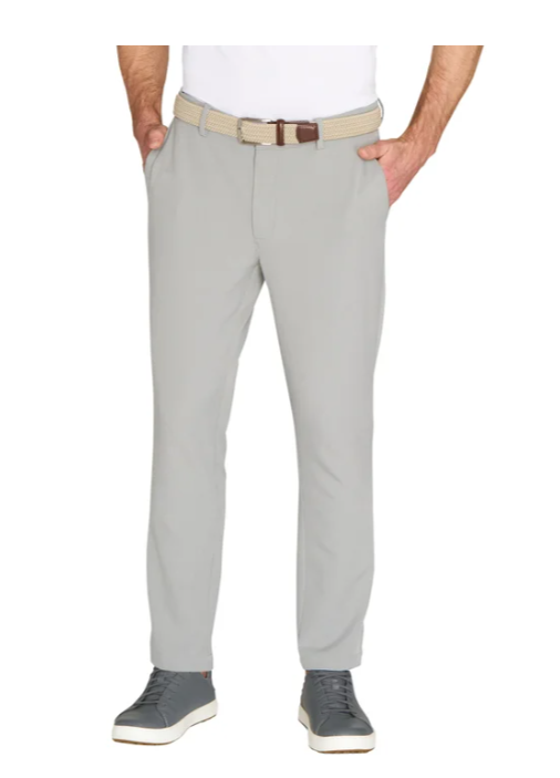 Greg Norman Men's Textured Stretch Chino Pant Gray Size 40x29