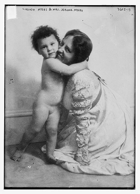 Photo:Virginia Myers,Mrs. Jerome Myers,baby,mother,Bain News Service,child