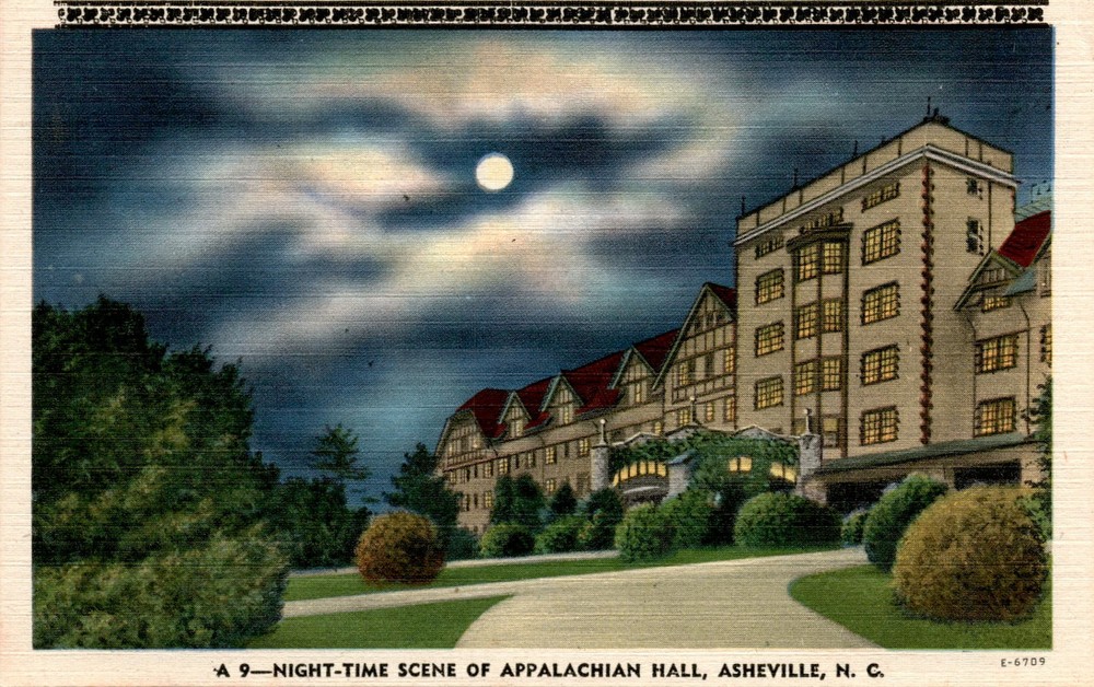 Appalachian Hall, Asheville, N. C. Postcard