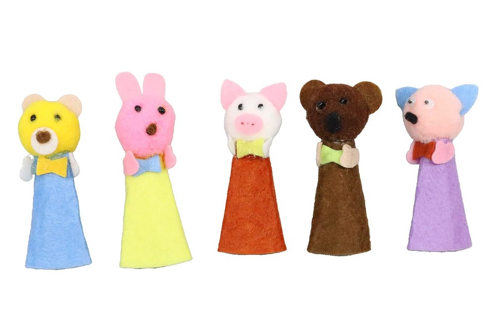 Castle Enterprise Traditional Finger Puppet Set Made in Japan