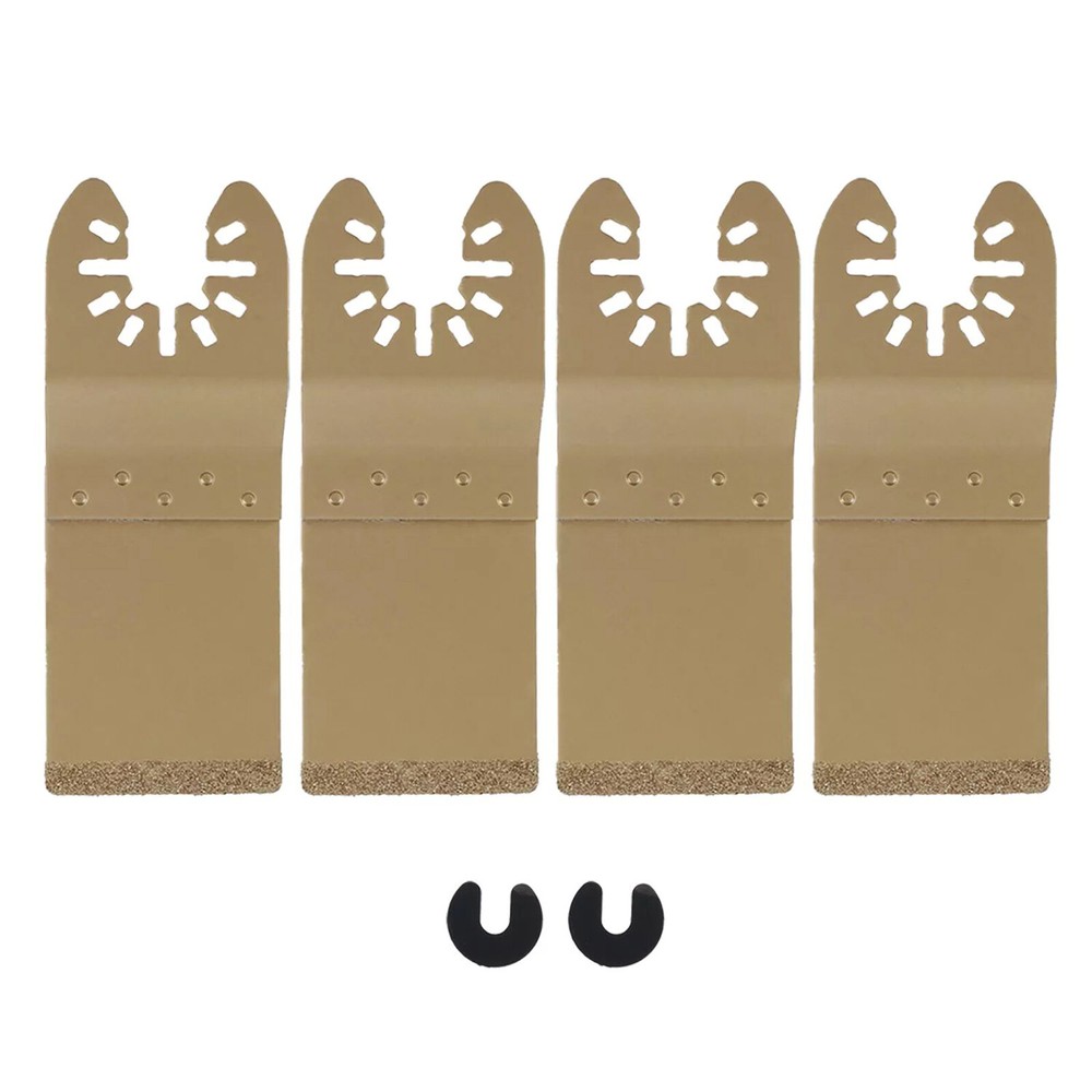 Durable Steel Alloy Saw Blade with Carbide Tiles for Oscillating Cuts