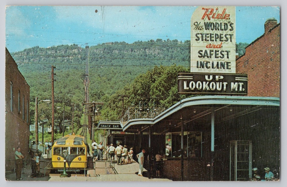 Chattanooga, Tennessee, Incline Station, Lookout Mountain Vintage Postcard
