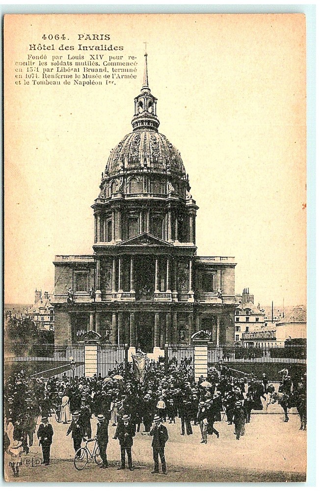 S02-1367, Hotel Des Invalides, Paris, France, **Vintage Postcard.