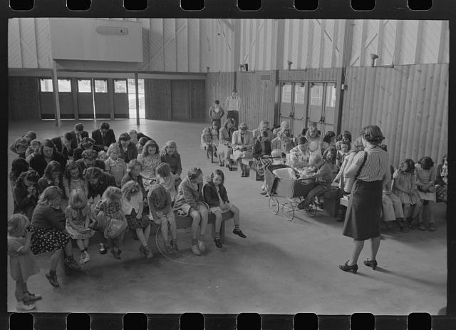 Woodville California 1942 Sunday School Farm Workers Community Children FSA