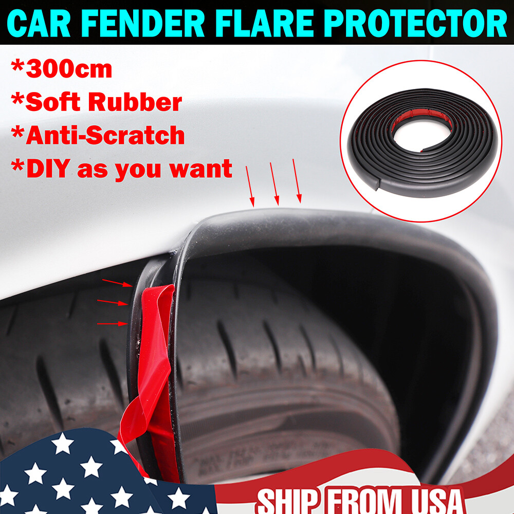 Car Wheel Fender Extension Rubber Moulding Trim Flare Protector Guard Universal'