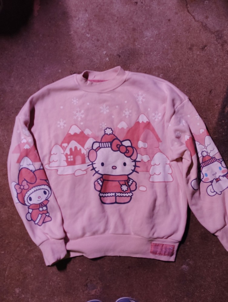 Sanrio Hello Kitty Friends Medium Crewneck Sweatshirt Melody Cinnamon Roll