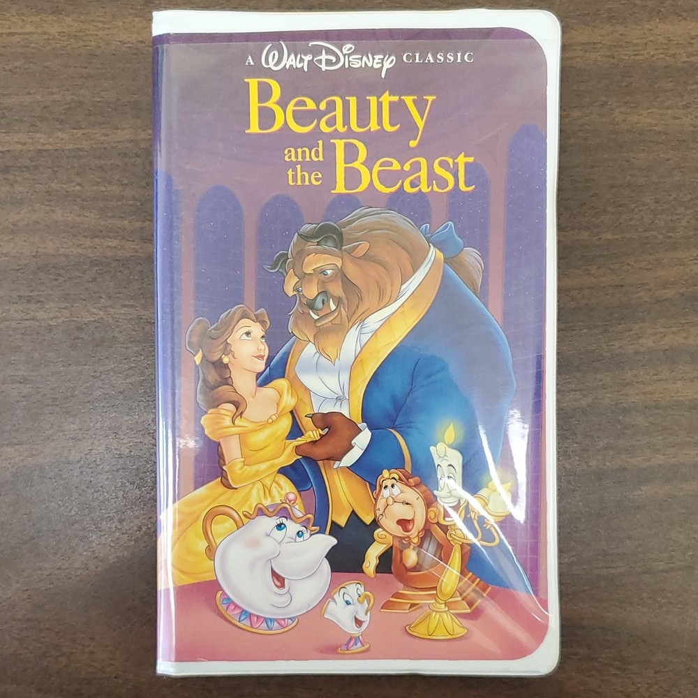 Rare! Walt Disney Beauty and the Beast Classic VHS Tape NTSC Animation Musical
