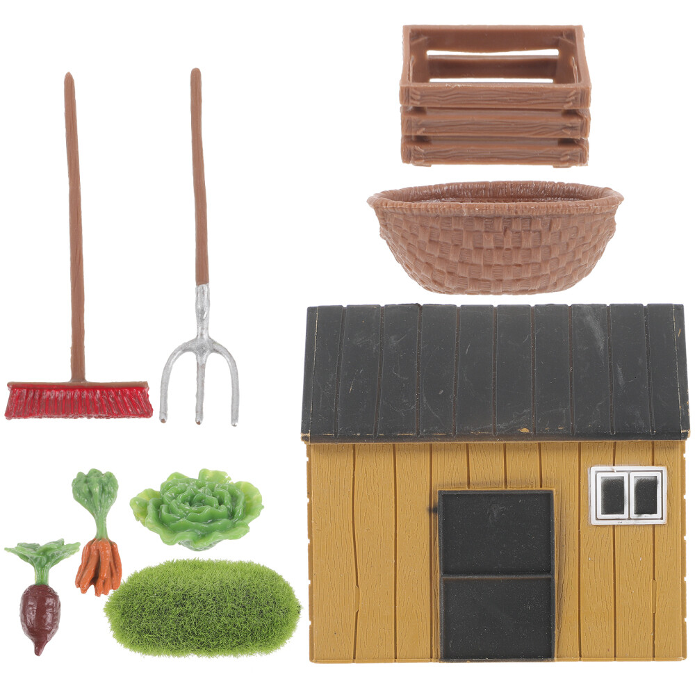Solar Garden Lights Mini Decor for Outdoor Summer House Farm Tool Toy