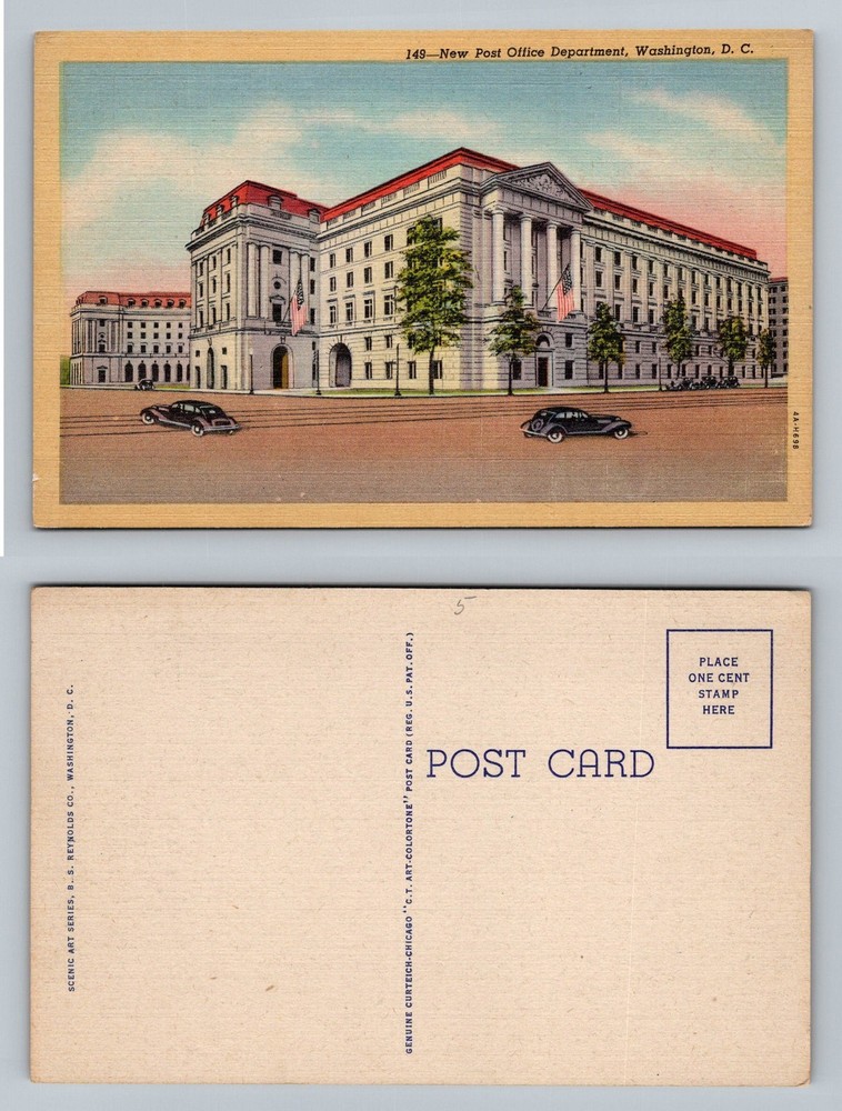 Washington, DC-District of Columbia, New Post Office Department Vintage Postcard