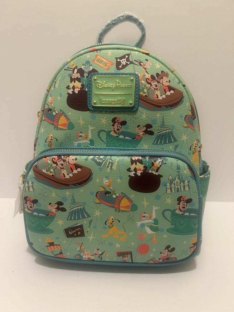 Disney Parks Mickey and Friends Play in the Park Loungefly Mini Backpack New