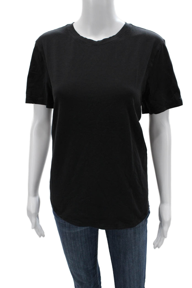 Lululemon Womens Basic Black Cotton Crew Neck Short Sleeve T Shirt Size SFree Shipping in US $100+ Orders | $6.95 Orders Below