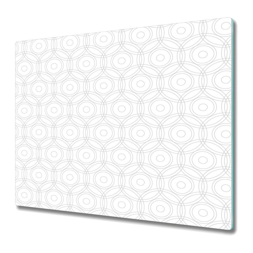 Glass Chopping Board Subtle circles Colours scandinavian style geometric 60x52