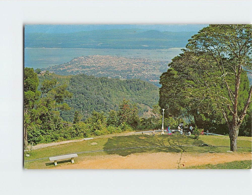 Postcard View of George Town from Penang Hill Malaysia