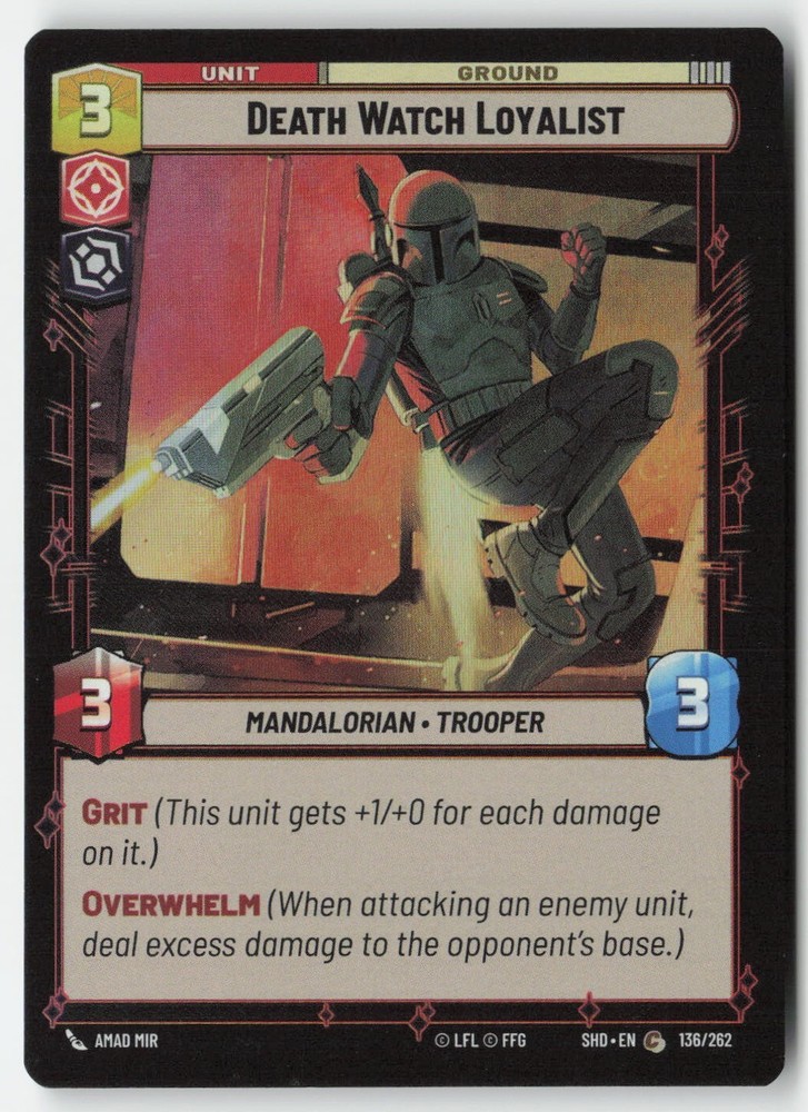 SWU - Death Watch Loyalist SHD 136 Standard Foil