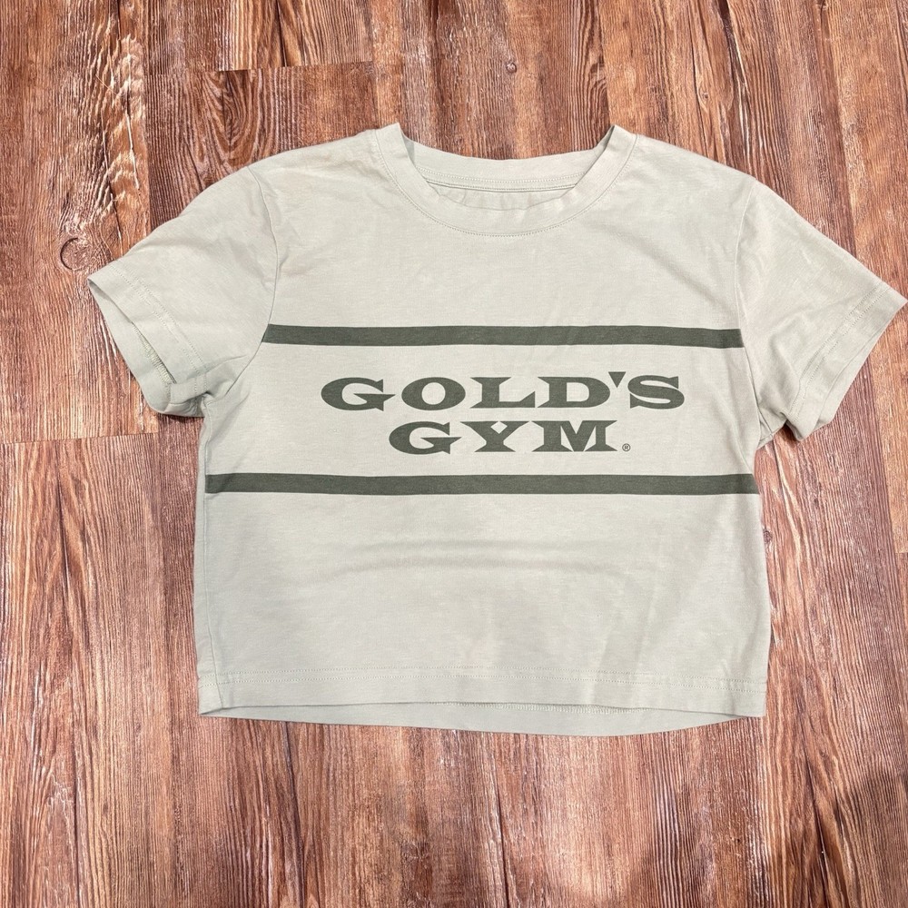 Golds Gym Shirt Womens Small Green Advance WOrkout Gym Strength