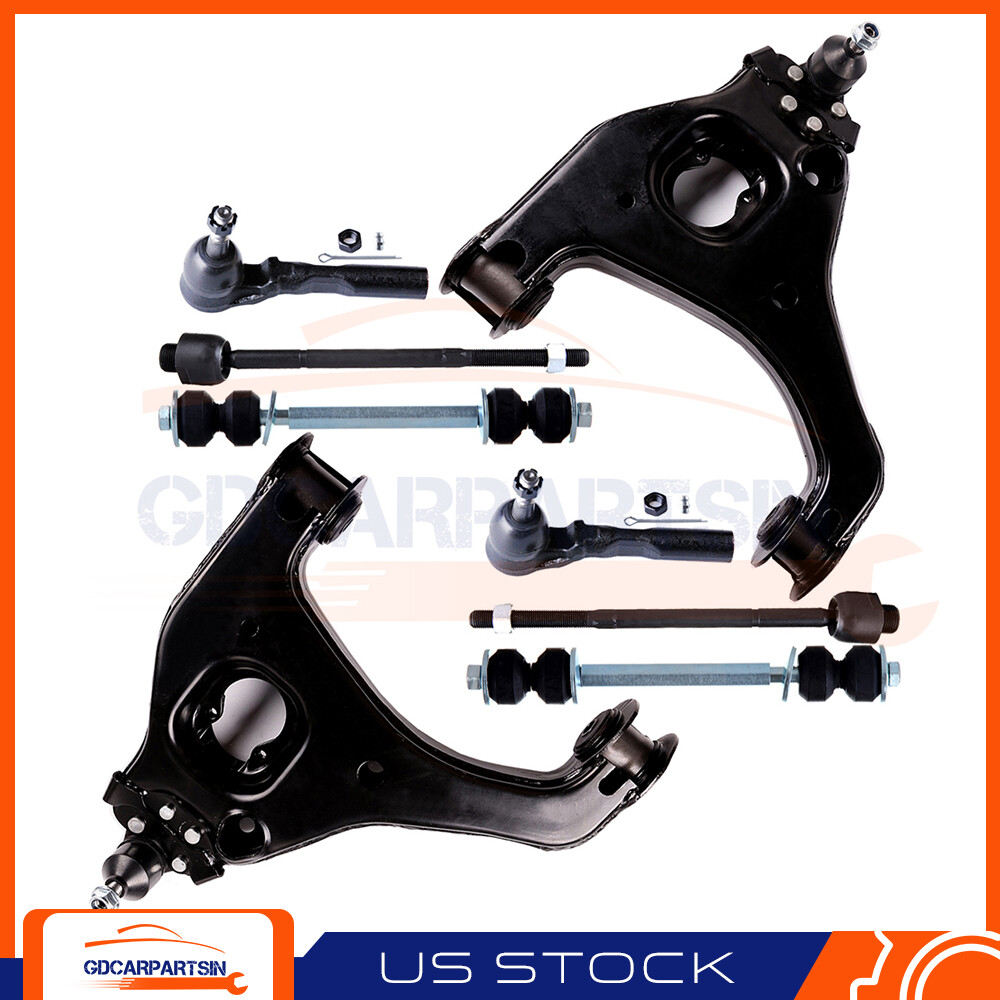 For 1999-2003 Chevrolet Silverado 1500 8Set Suspension Kit Control Arm Tie Rod