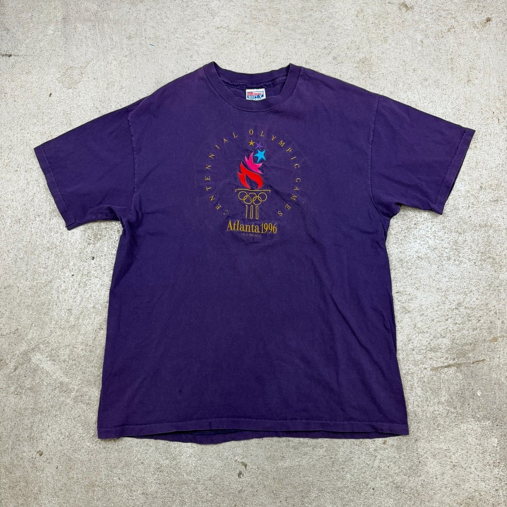 Hanes Beefy-T True Vintage Single StitchAtlanta 1996 Olympics Men's T-Shirt XL