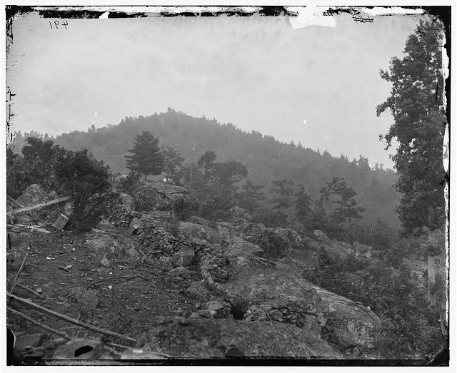 Gettysburg Pa 1863 Little Round Top Breastworks Civil War Round Top Distance