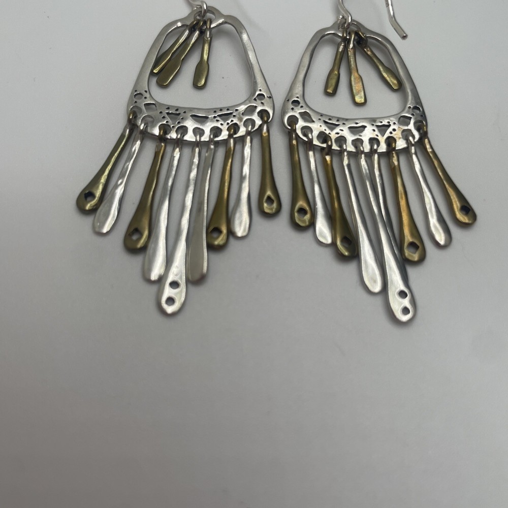 Vintage Silpada Wind Chime Sterling Silver 925 Dangle Drop Earrings W2778 7.37g