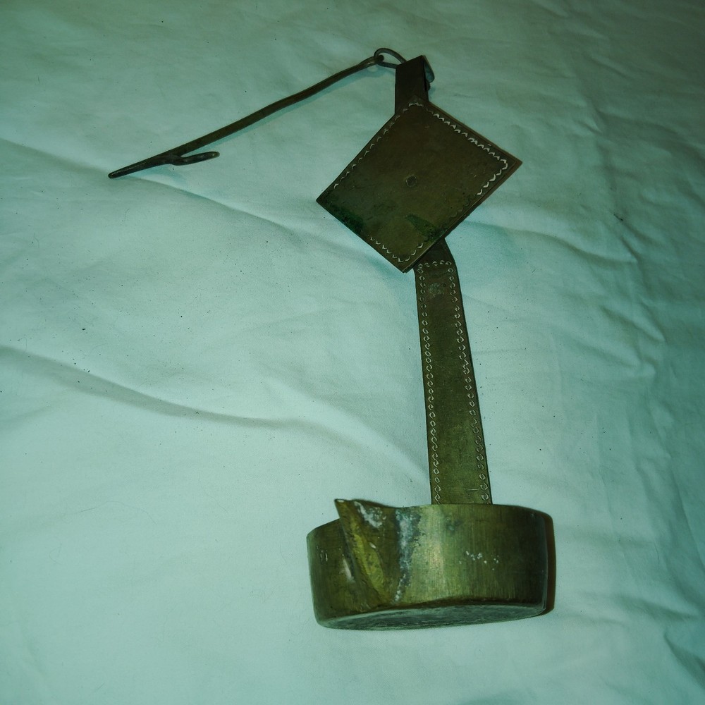 Vintage Brass Betty Oil or Grease Lamp