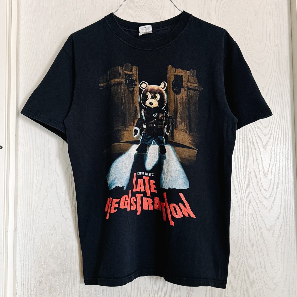 Anvil Kanye West Late Registration Tour 2005 Bear Graphic Black T-Shirt Men’s M