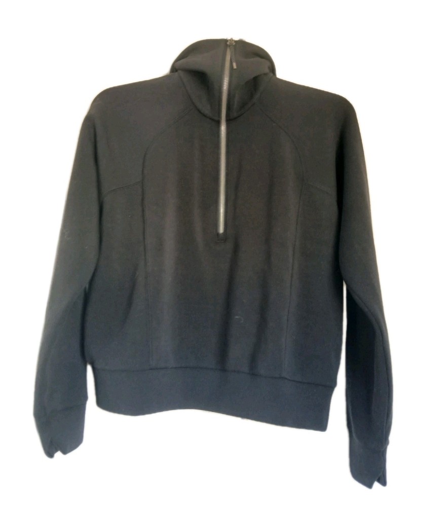 Spanx Air Essentials Half Zip Women’s XS Black Long Sleeve Pullover