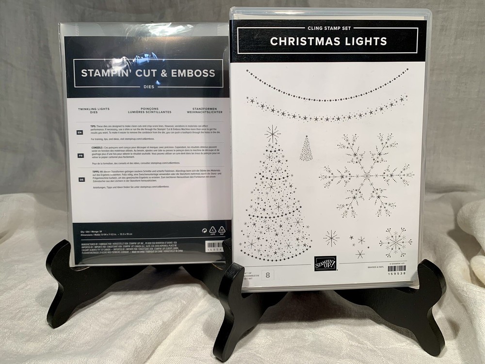 Stampin Up CHRISTMAS LIGHTS Stamp Set Plus TWINKLE LIGHTS Dies Bundle NEW UNUSED