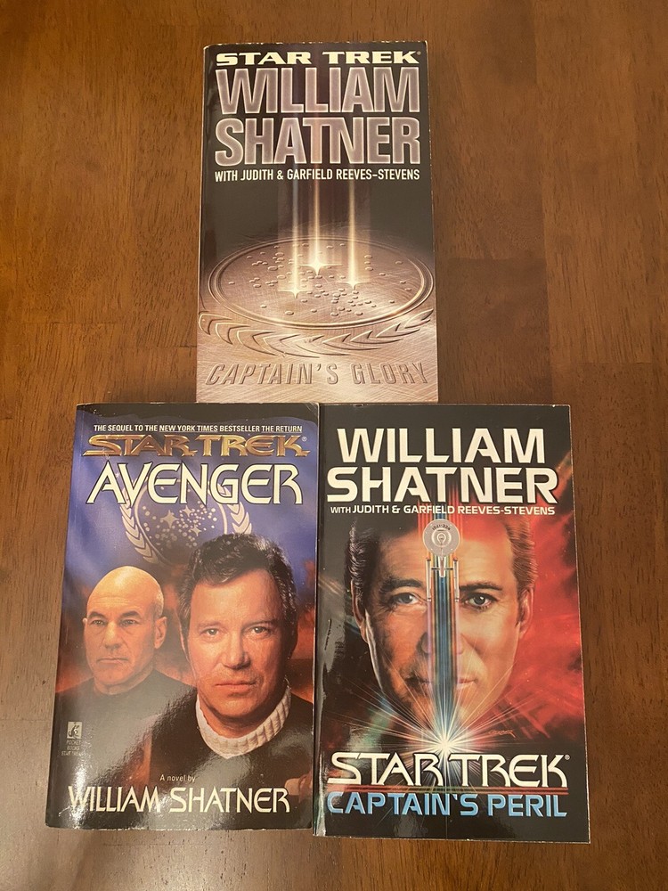 William Shatner  (James T. Kirk) Star Trek. Lot Of  3 Paperback Books