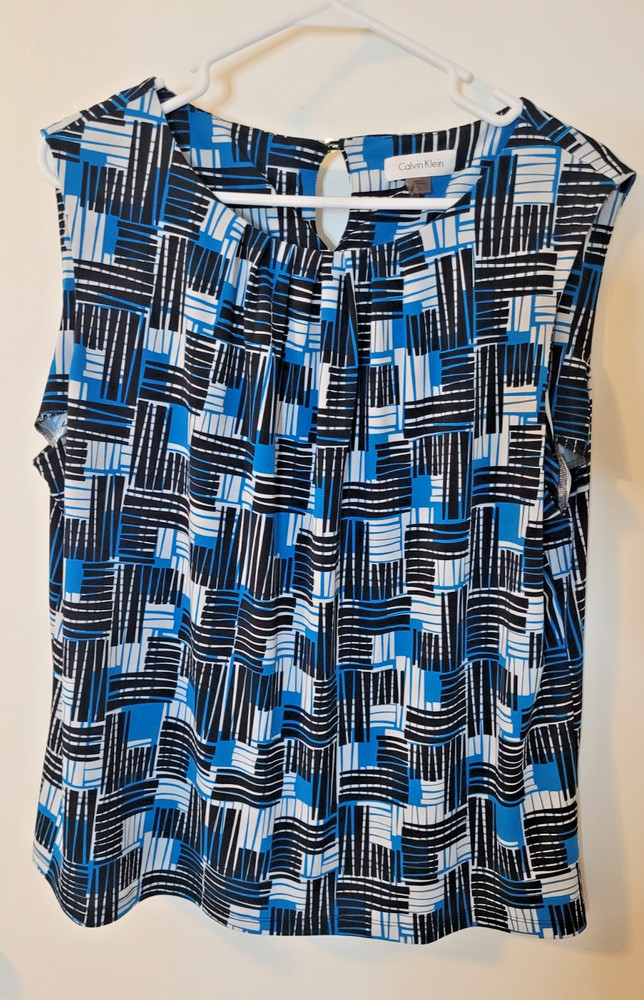Calvin Klein Women's Sleeveless Blouse Sz 1X