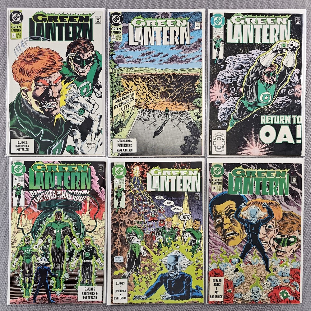 Green Lantern Volume 3 #3-#8 DC Comics 1990-91 Lot Of 7 Issues w/ New B&Bs READ⬇