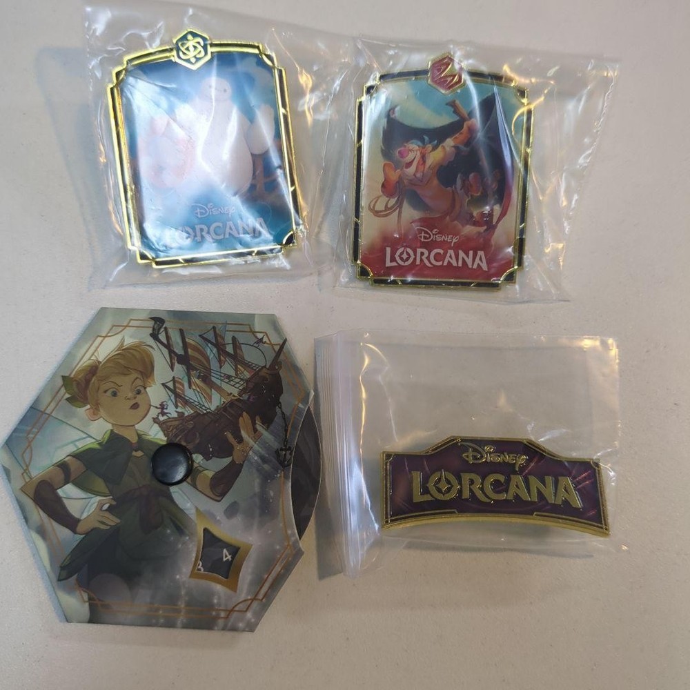 Lorkana Baymax Tinkerbell Pin Badge Lower Counter and other 4-piece set
