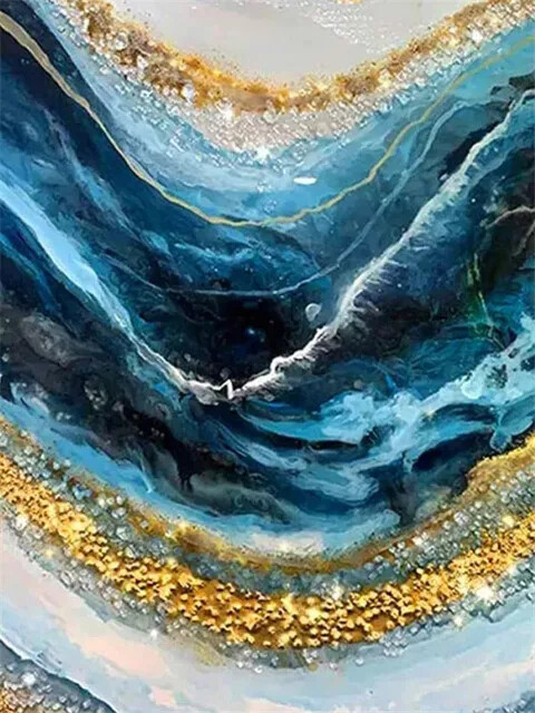Abstract DIY Art 5D Diamond Painting Kits Square Round Full Drill Mosaic Crafts