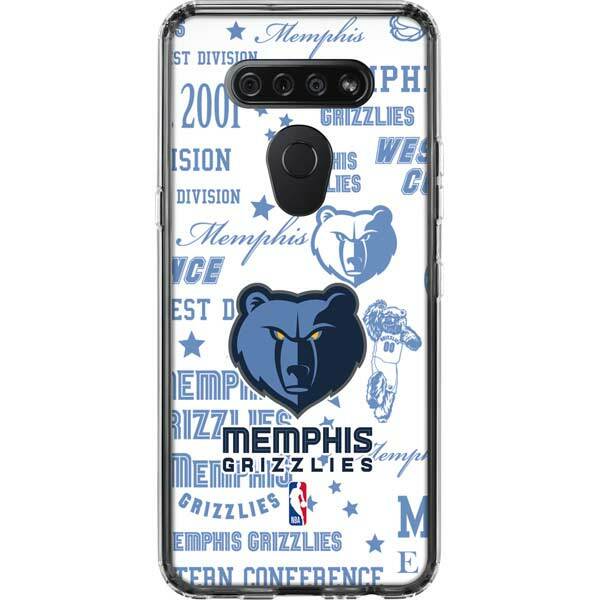 NBA Memphis Grizzlies LG K51/Q51 Clear Case - Memphis Grizzlies Historic Blast