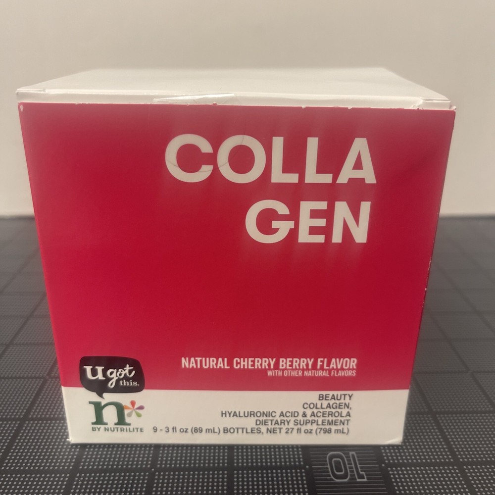Nutrilite Collagen Shot Natural Cherry Berry  Hyaluronic Acid & Acerola 9x3fl oz-image